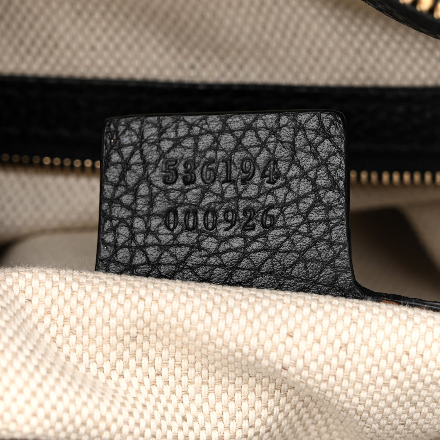 Gucci Pebbled Calfskin Large Soho Hobo Black 7 of 11