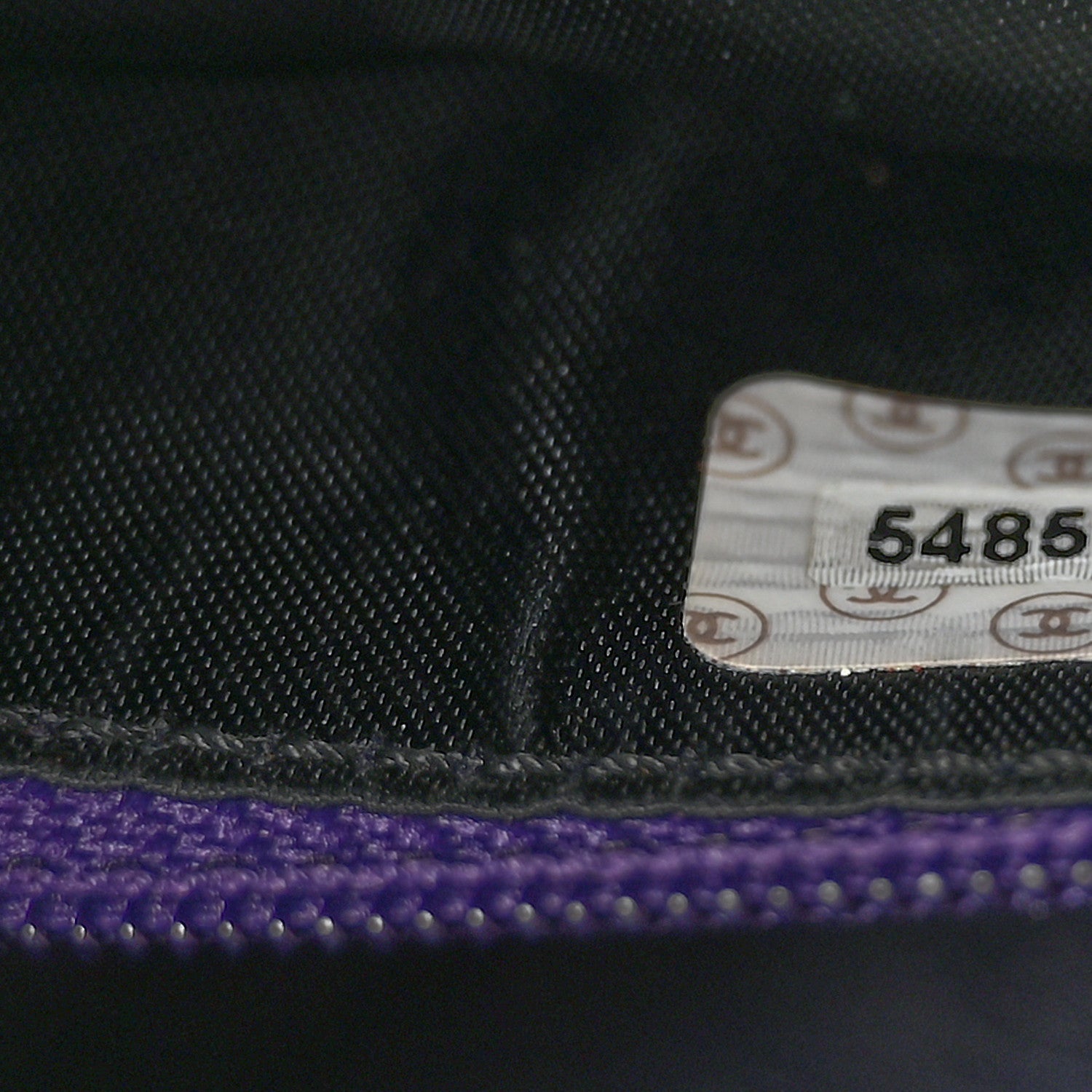 Chanel Suede CC Handbag Purple 8 of 15