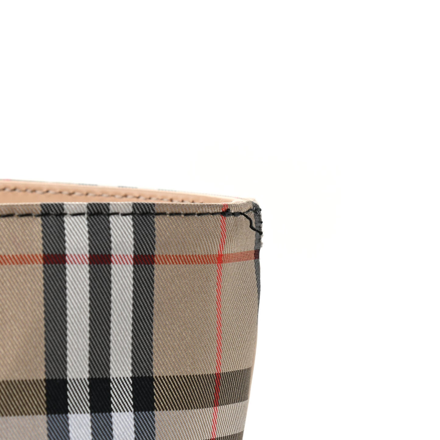 Canvas House Check Front Pocket Tote Beige