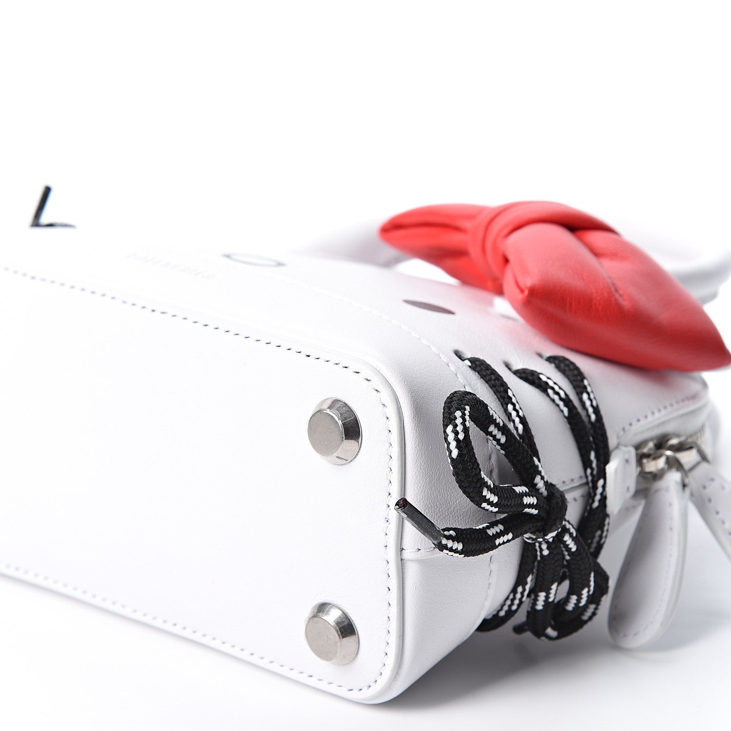 Balenciaga Calfskin Hello Kitty XXS Ville Top Handle Bag White 9 of 9