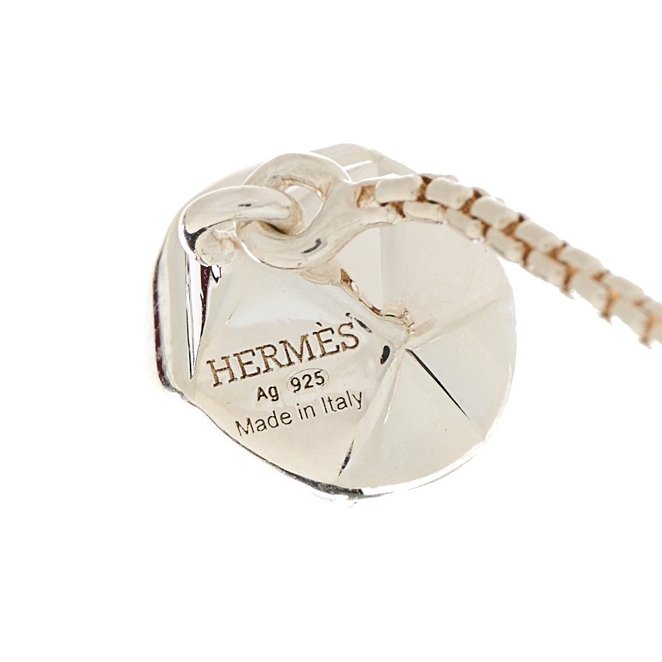 Hermes Sterling Silver Medor Drop Earrings 4 of 4