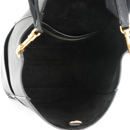 Celine Goatskin Sangle Bucket Bag Black 6 of 7