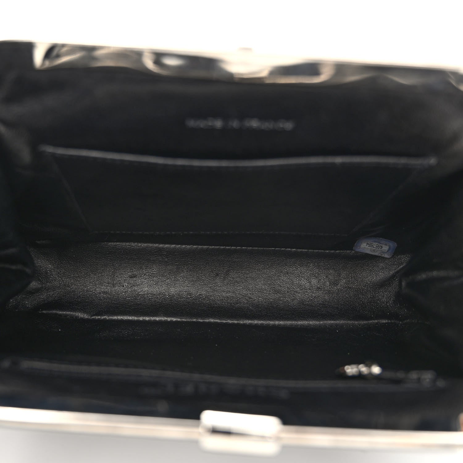 Chanel Patent Quilted Kisslock Frame Bag Black 5 of 11