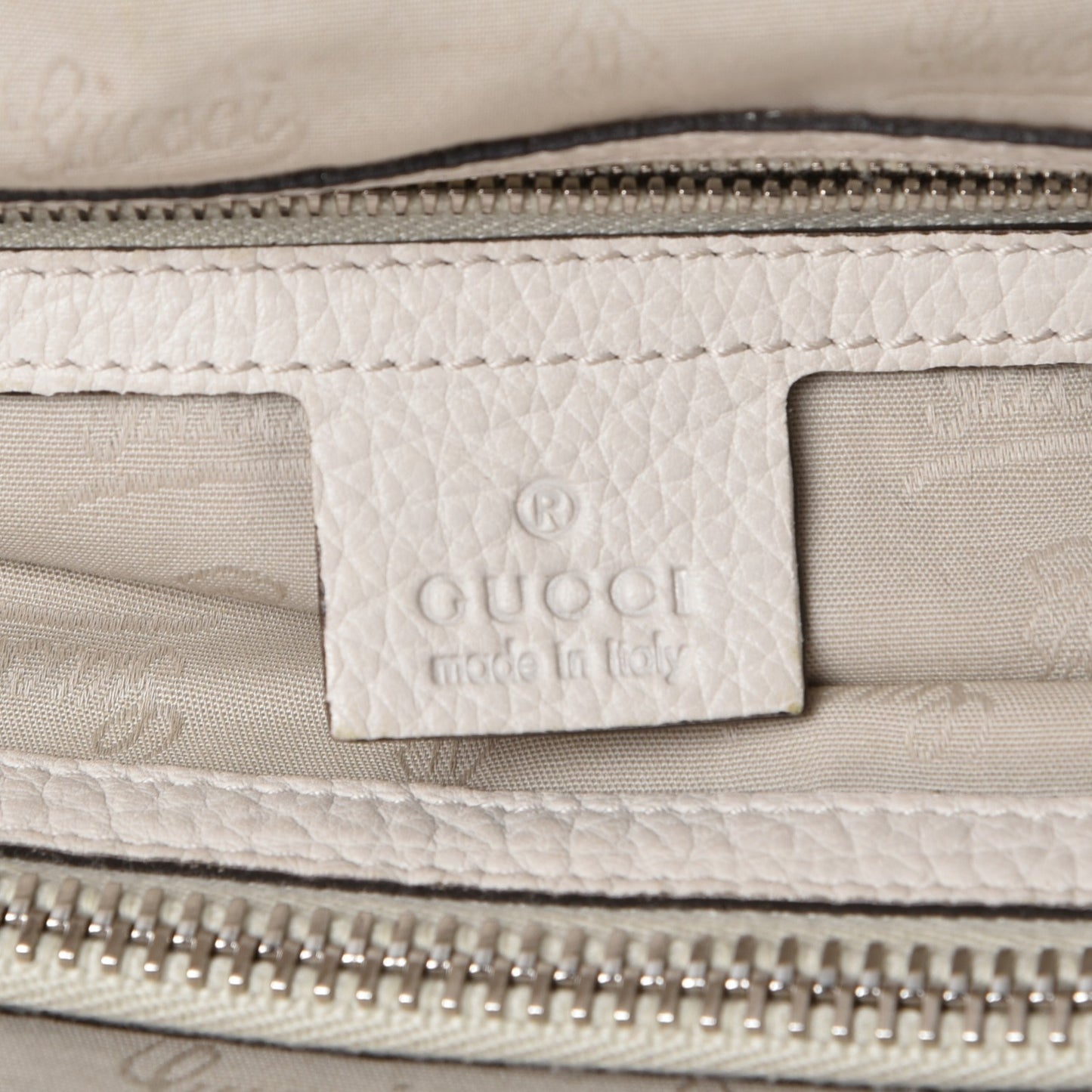 Monogram Medium Bamboo Bar Tote Off White