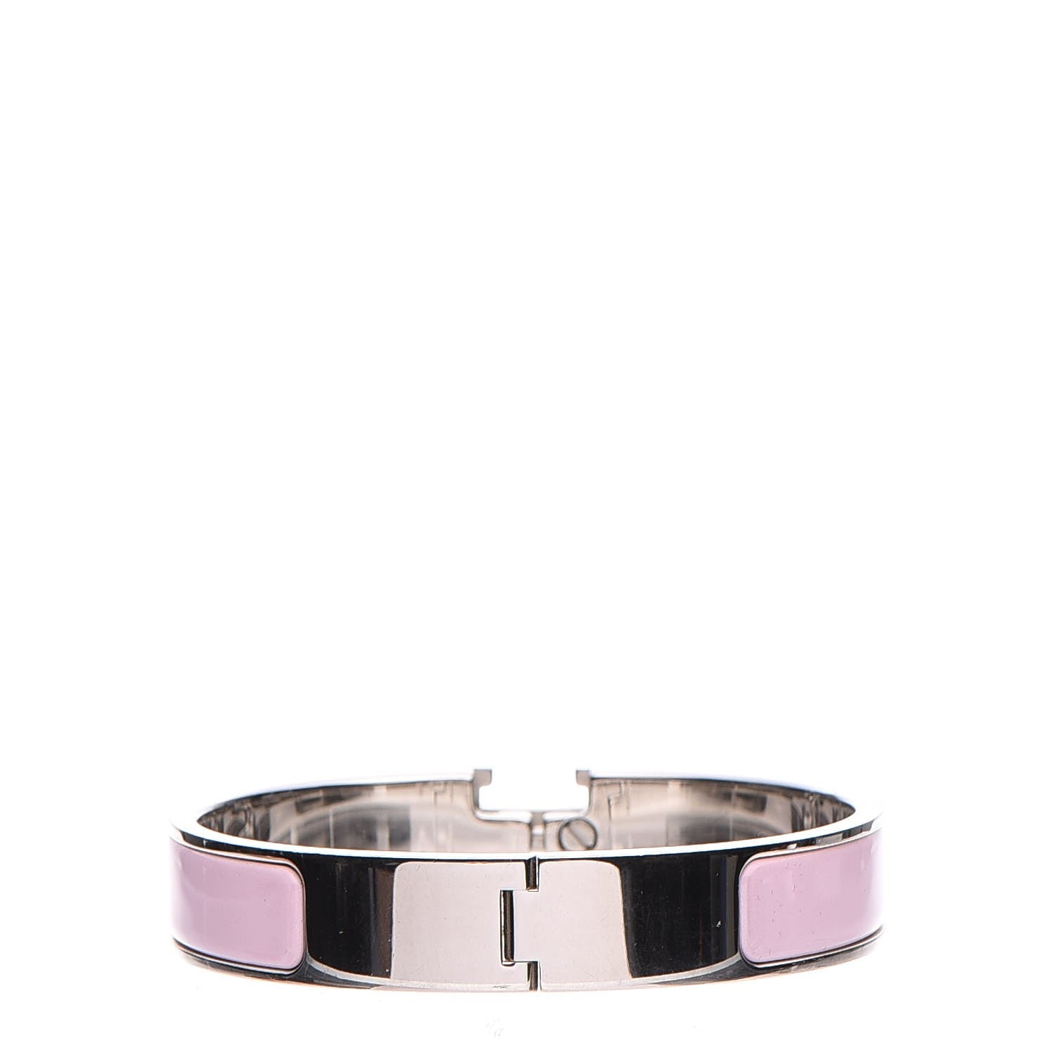 Hermes Enamel Narrow Clic Clac H Bracelet PM Rose Nacarat 3 of 5