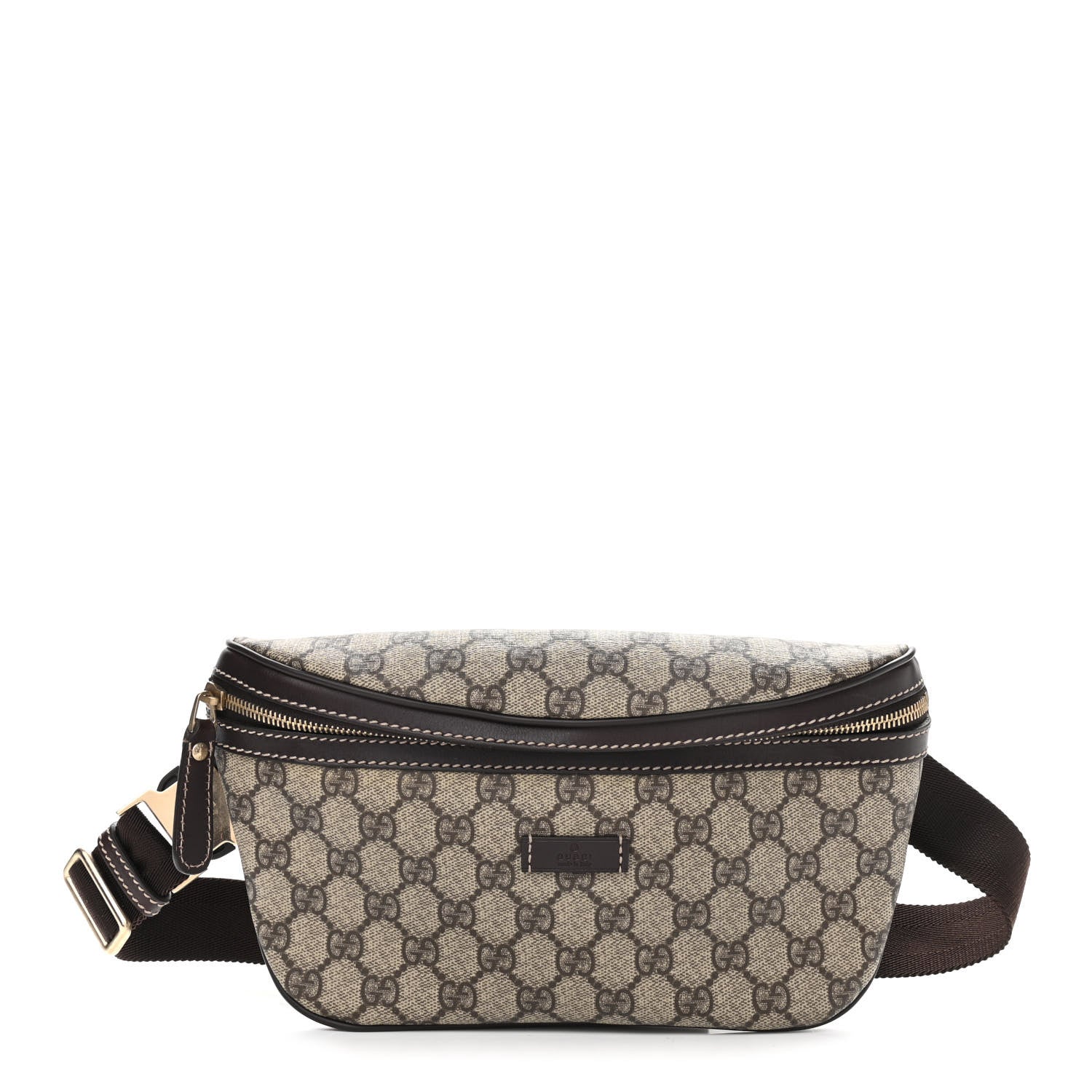 Gucci GG Supreme Monogram Belt Bag Dark Brown 1 of 10