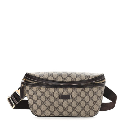 Gucci GG Supreme Monogram Belt Bag Dark Brown 1 of 10