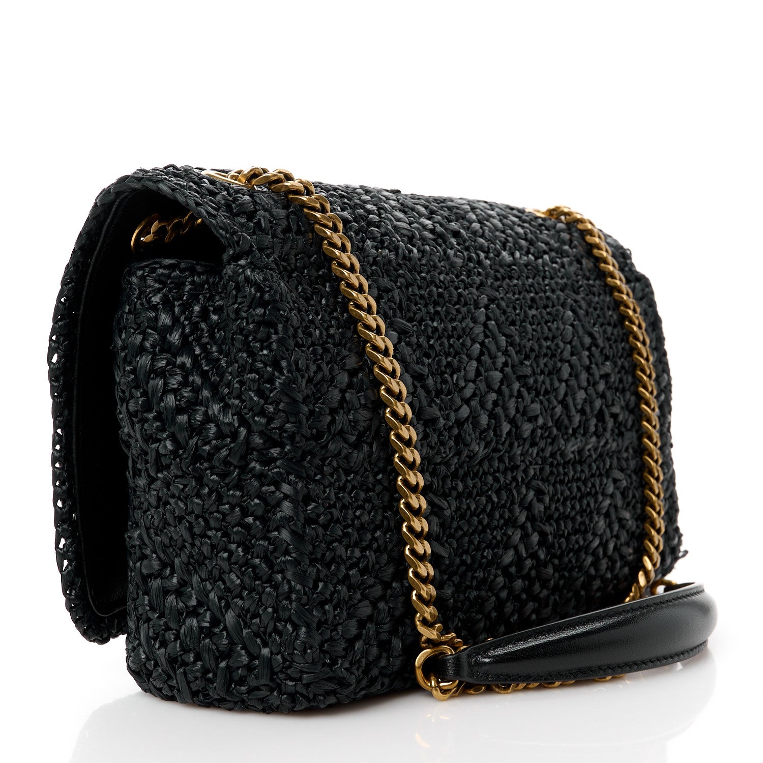 Saint Laurent Raffia Monogram Medium Jamie Black 3 of 11