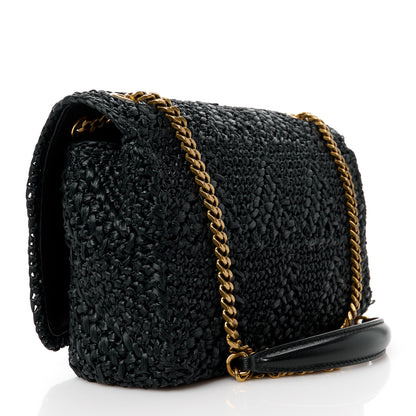 Saint Laurent Raffia Monogram Medium Jamie Black 3 of 11