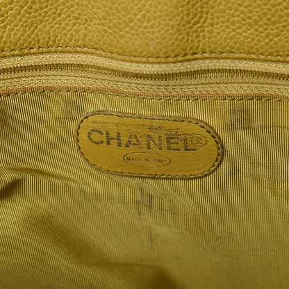 Chanel Caviar Large CC Shoulder Bag Chartreuse 9 of 17