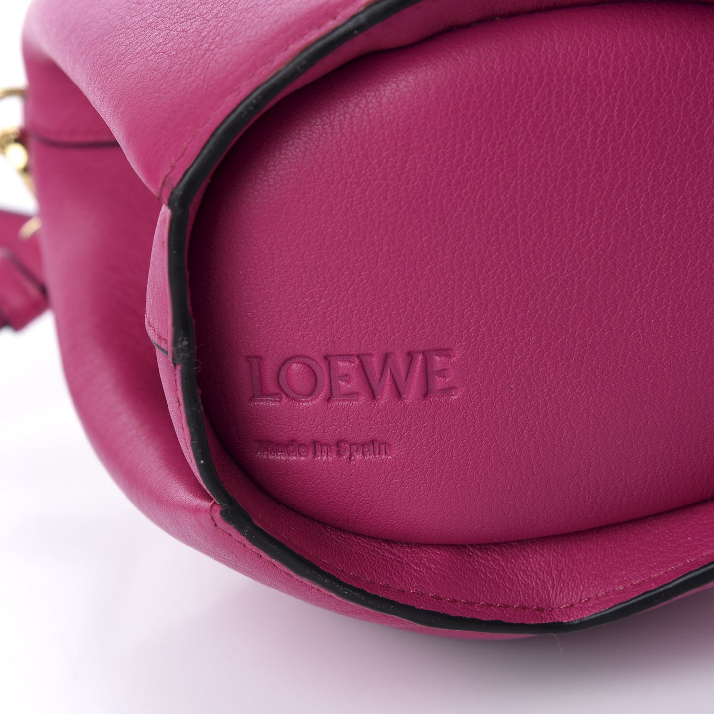 Calfskin Mini Elephant Crossbody Bag Fuchsia
