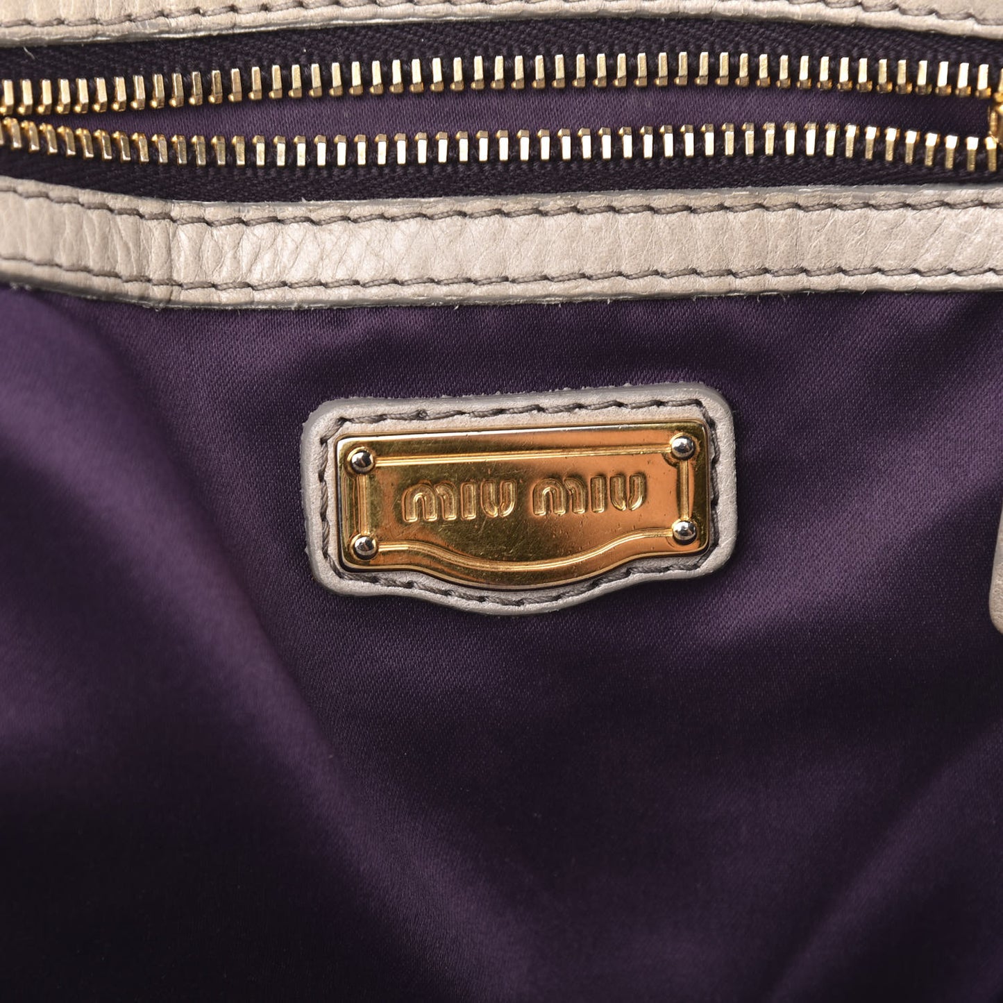Nappa Matelasse Top Handle Satchel Fumo