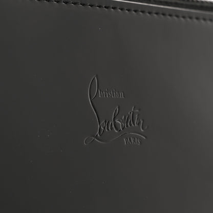 Christian Louboutin Patent Calfskin Strass Loubila Chain Clutch Black 6 of 10