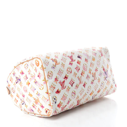 Louis Vuitton Watercolor Aquarelle Speedy 35 White 4 of 13