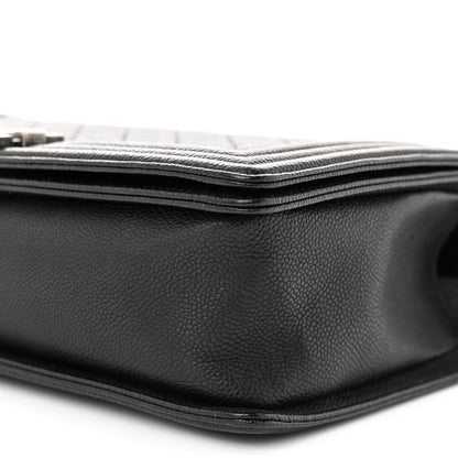 Chanel Caviar Quilted New Medium Boy Flap Black 10 of 11