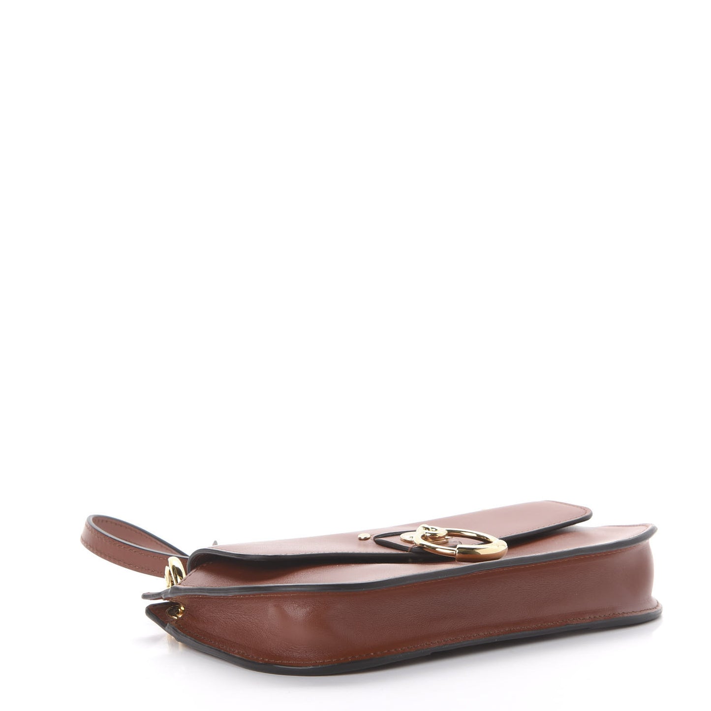 Calfskin Tess Mini Crossbody Bag Sepia Brown