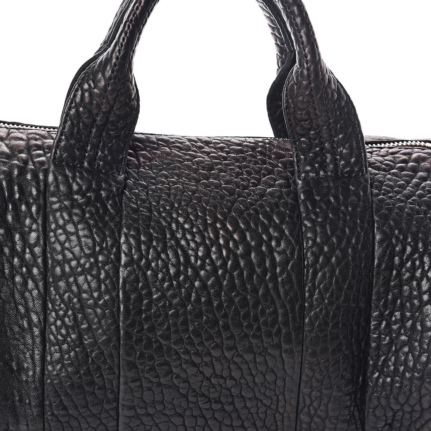 Alexander Wang Pebbled Lambskin Rocco Black Rose Gold Hardware 7 of 9