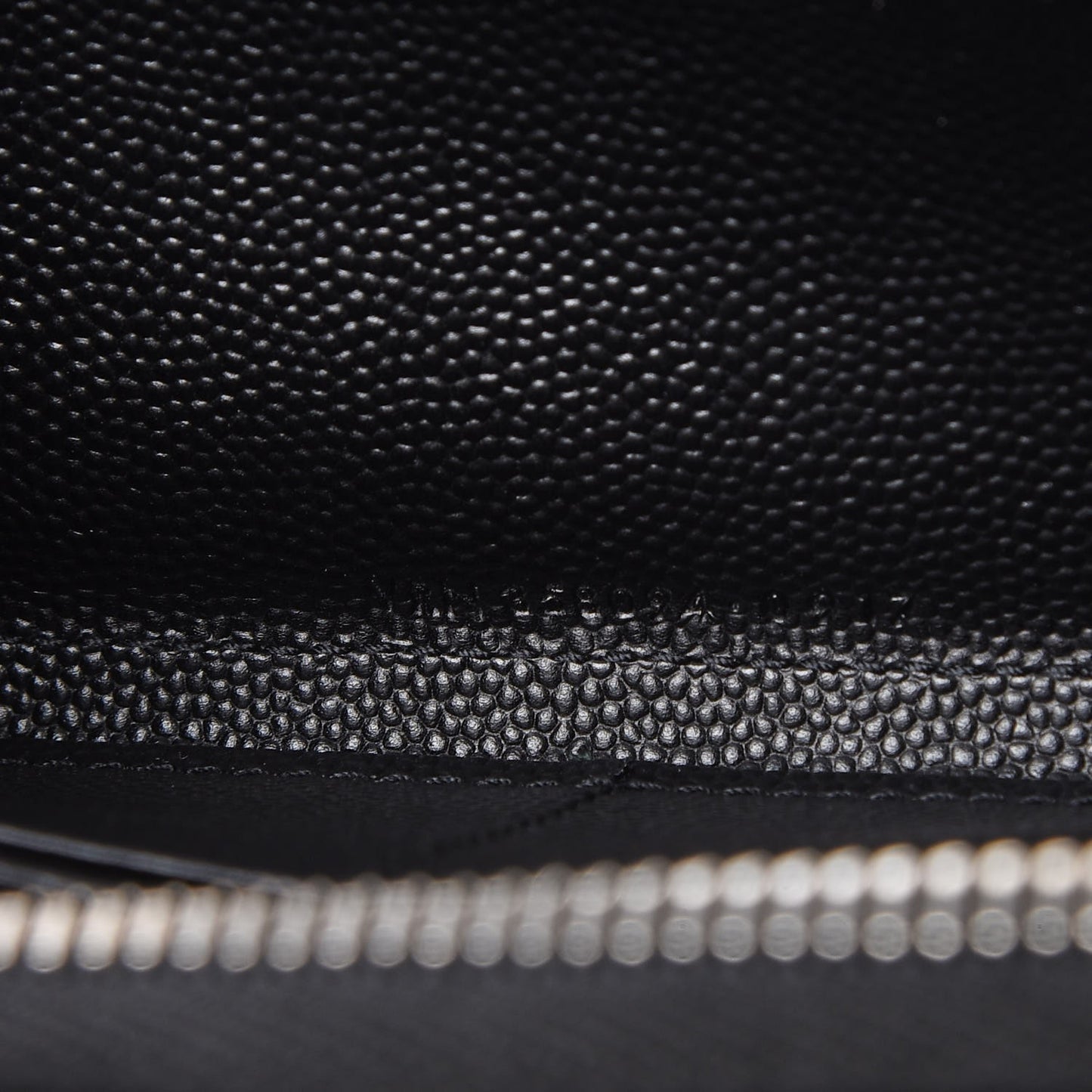 Grain De Poudre Matelasse Chevron Monogram Zip Around Wallet Black