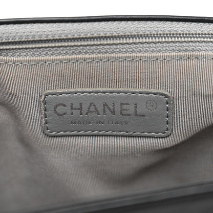 Chanel Calfskin Quilted Double Stitch New Medium Boy Flap Black 6 of 11