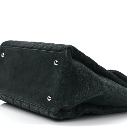 Chanel Iridescent Caviar Medium Lady Pearly Flap Black 8 of 8