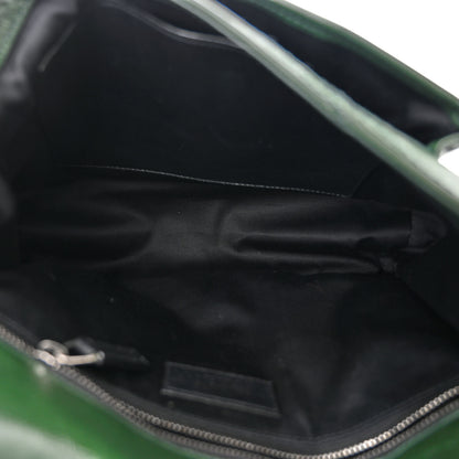Saint Laurent Crinkled Calfskin Matelasse Monogram Medium Niki Chain Satchel Military Olive 5 of 10