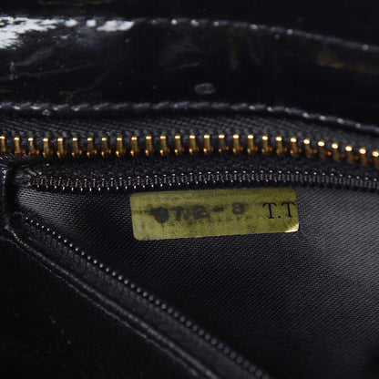 Chanel Patent Quilted Camera Case Black 8 of 9