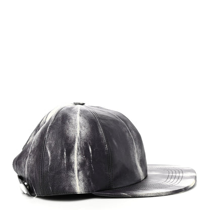 Louis Vuitton Lambskin LV Tie Dye Cap 60 Black White 5 of 8