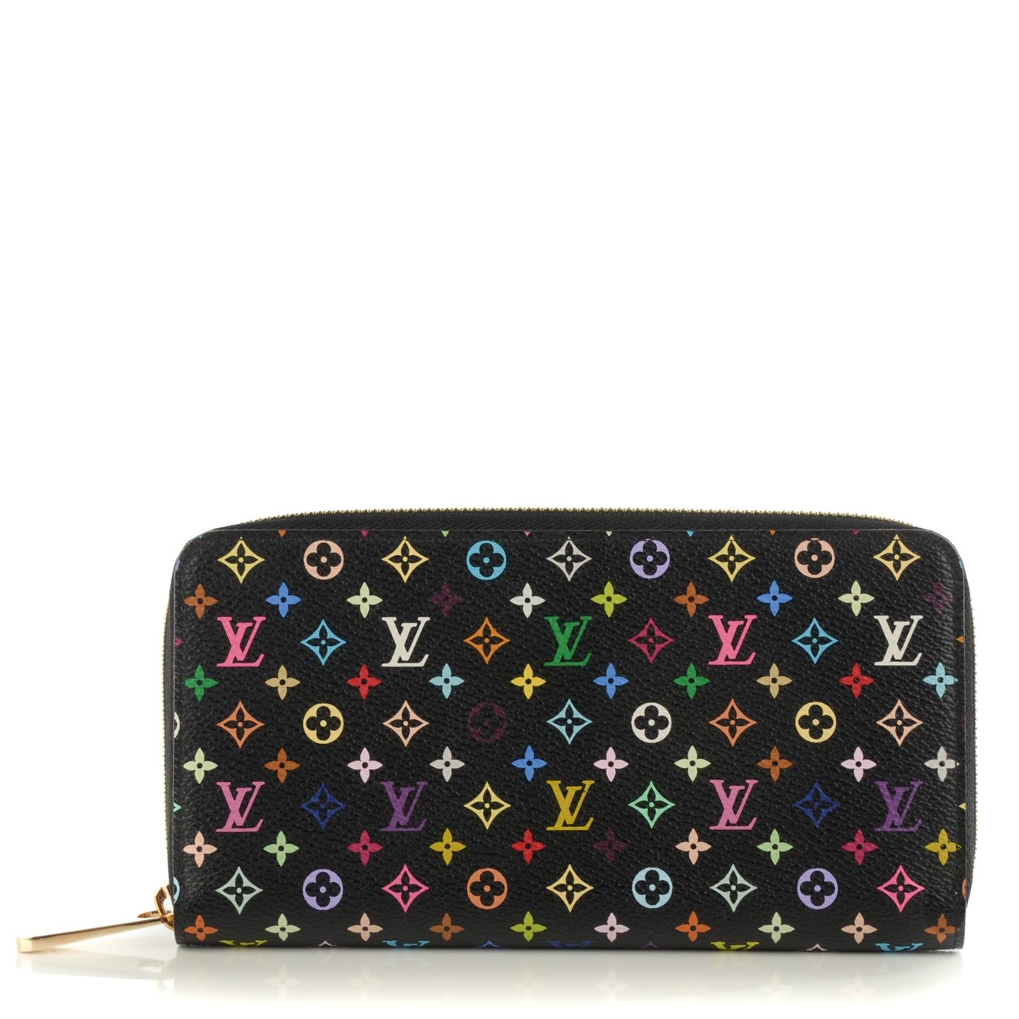 Monogram Multicolor Zippy Wallet Black Violet