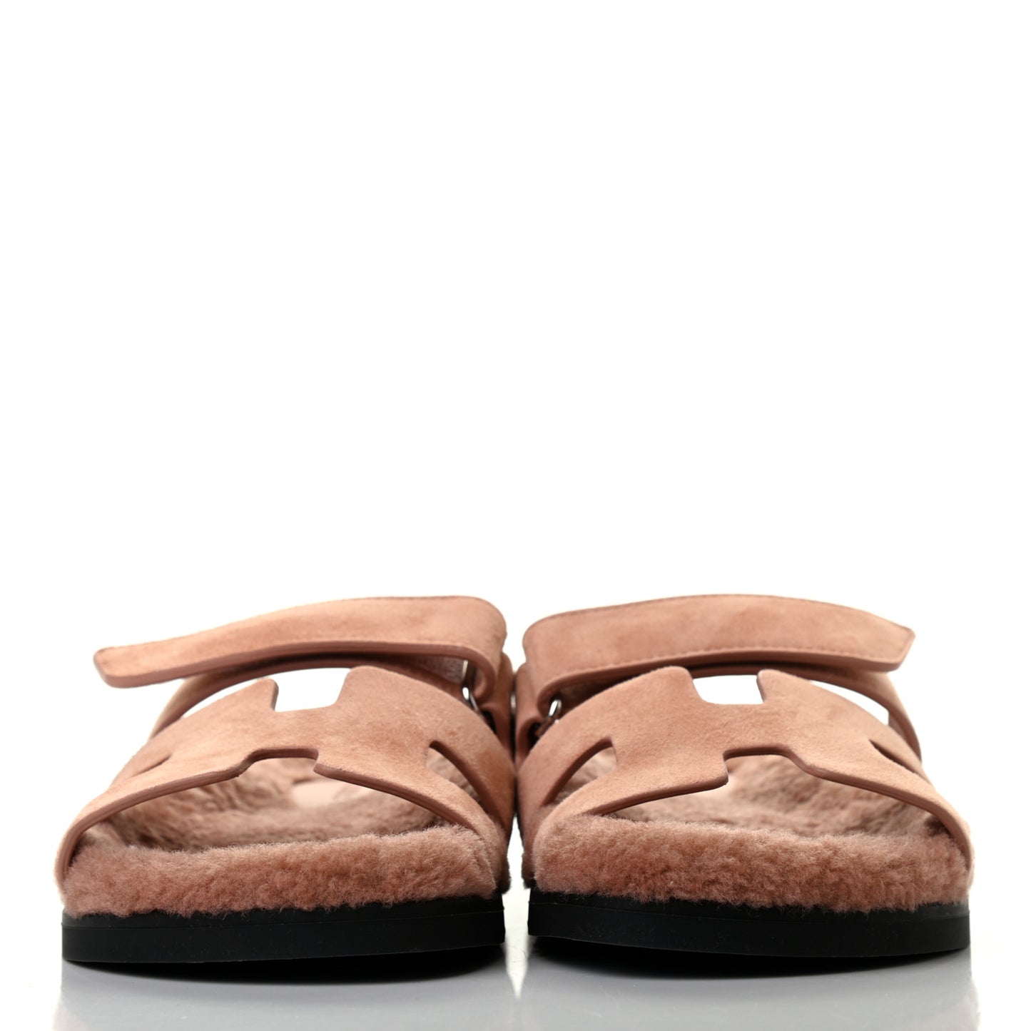 Suede Goatskin Woolskin Womens Chypre Sandals 37 Rose Aube