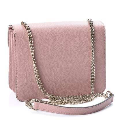 Gucci Dollar Calfskin Small Interlocking G Shoulder Bag Soft Pink 2 of 9