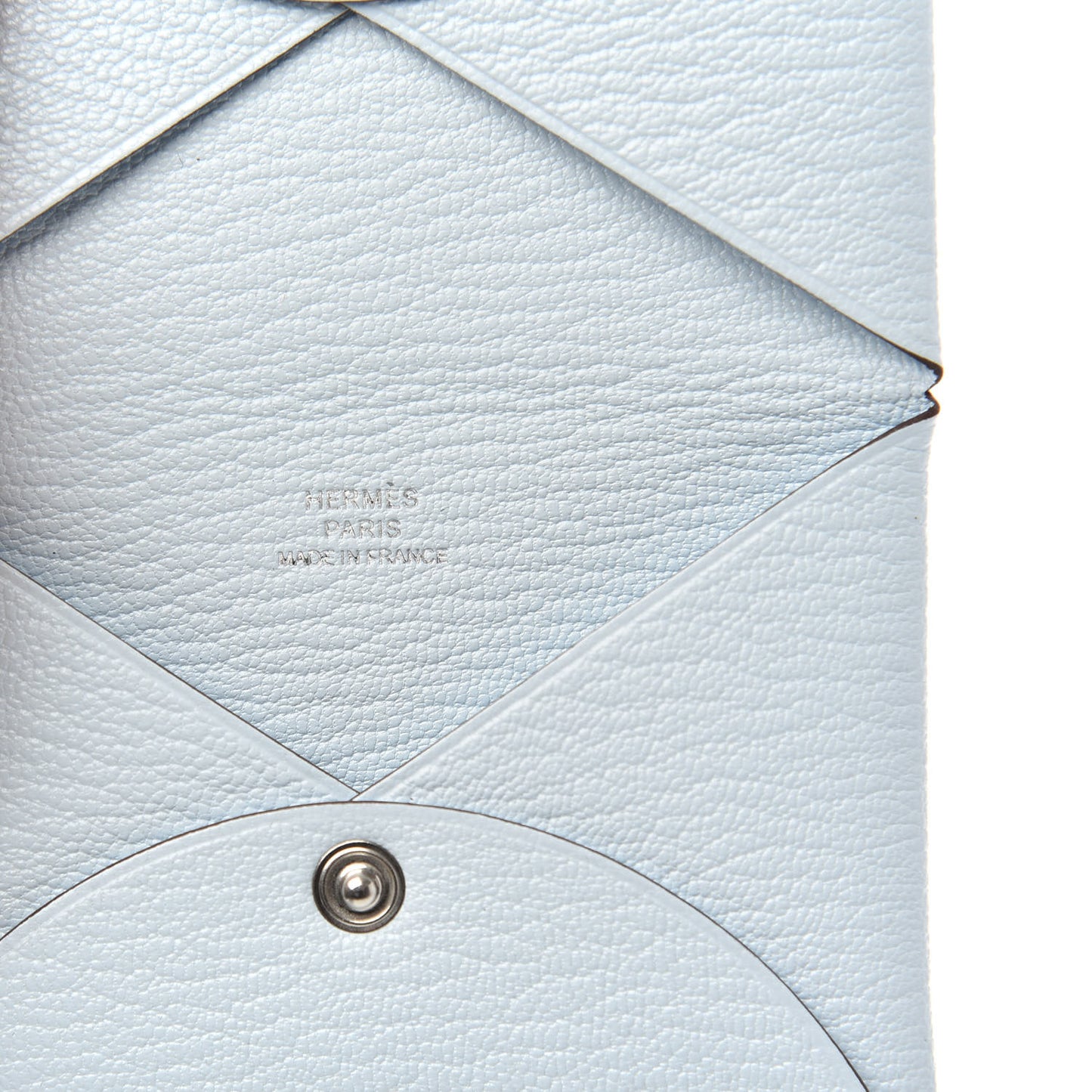 Chevre Mysore Calvi Card Case Bleu Brume