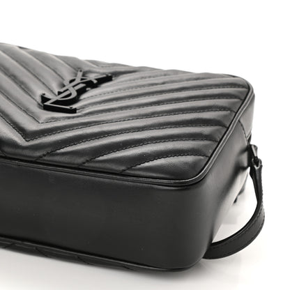 Saint Laurent Calfskin Matelasse Monogram Lou Camera Bag Black 8 of 9