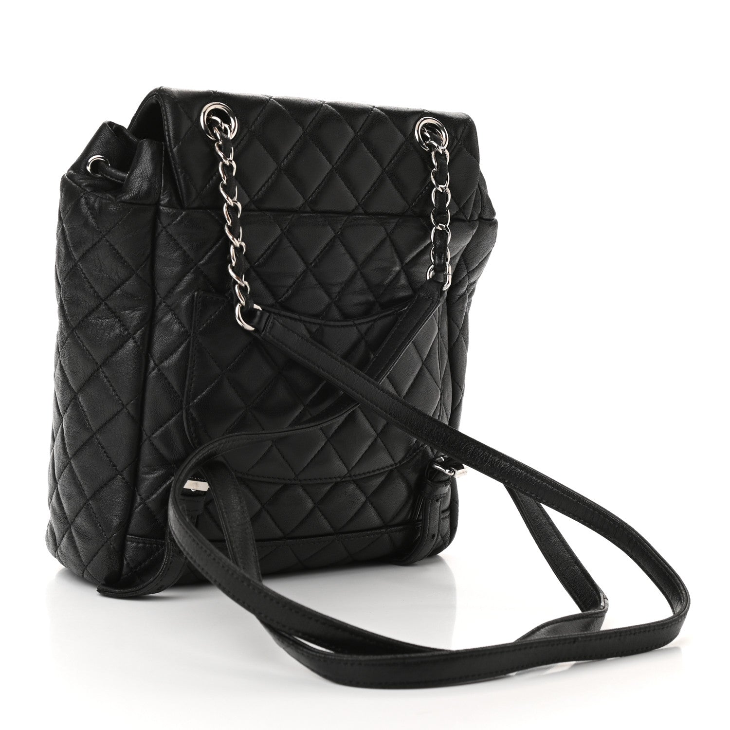 Chanel Lambskin Quilted Small Urban Spirit Backpack Black 3 of 10