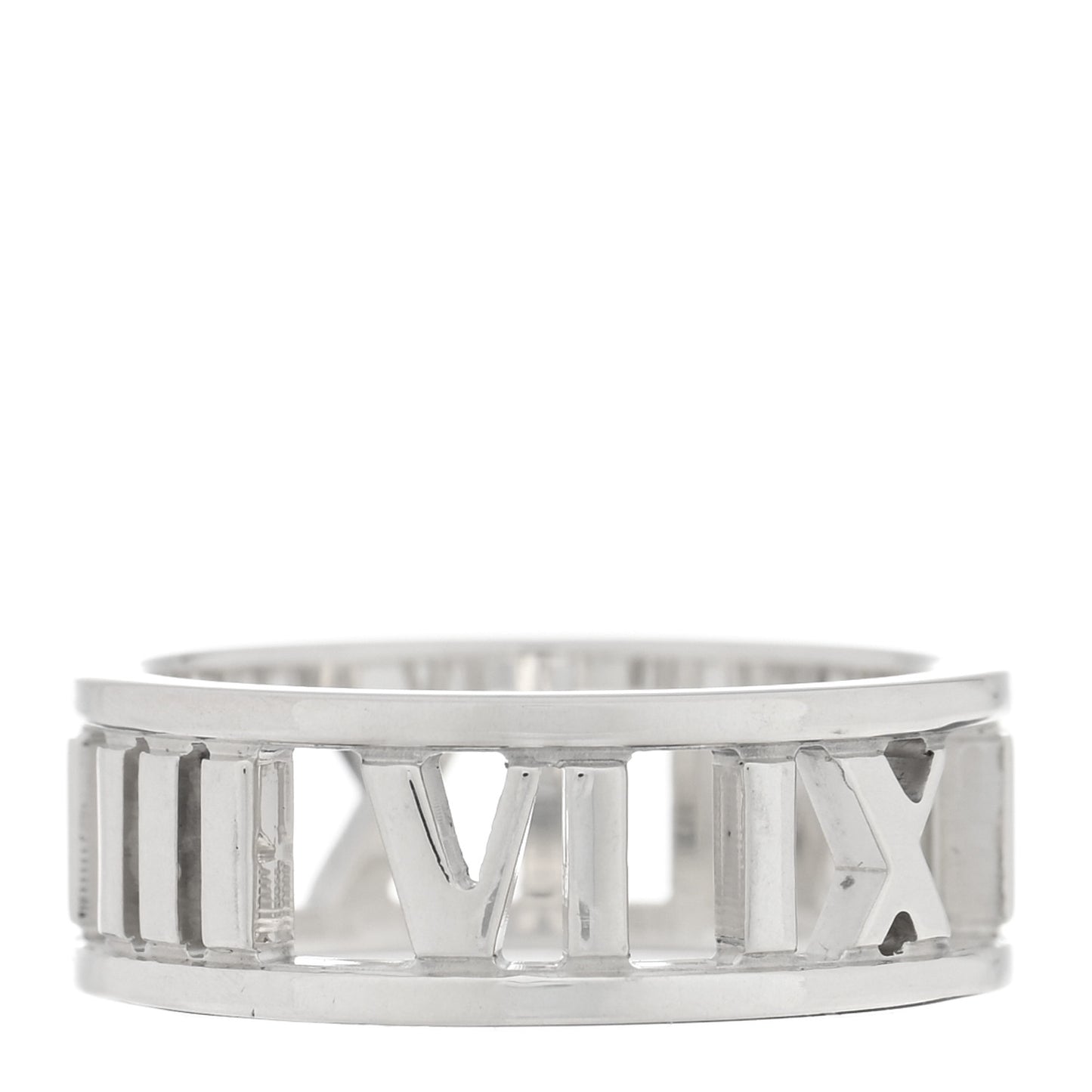 Sterling Silver Wide Atlas Open Ring 51 5.75