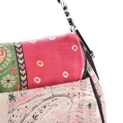 Christian Dior Silk Paisley Saddle Bag Multicolor 8 of 9