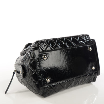 Chanel Patent Quilted Day Glo Flap Bag Black 7 of 14