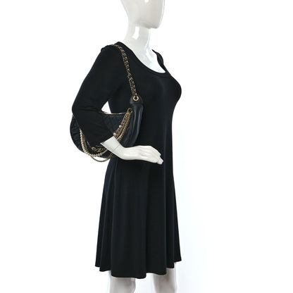 Chanel Lambskin Quilted All About Chains Hobo Black 2 of 12