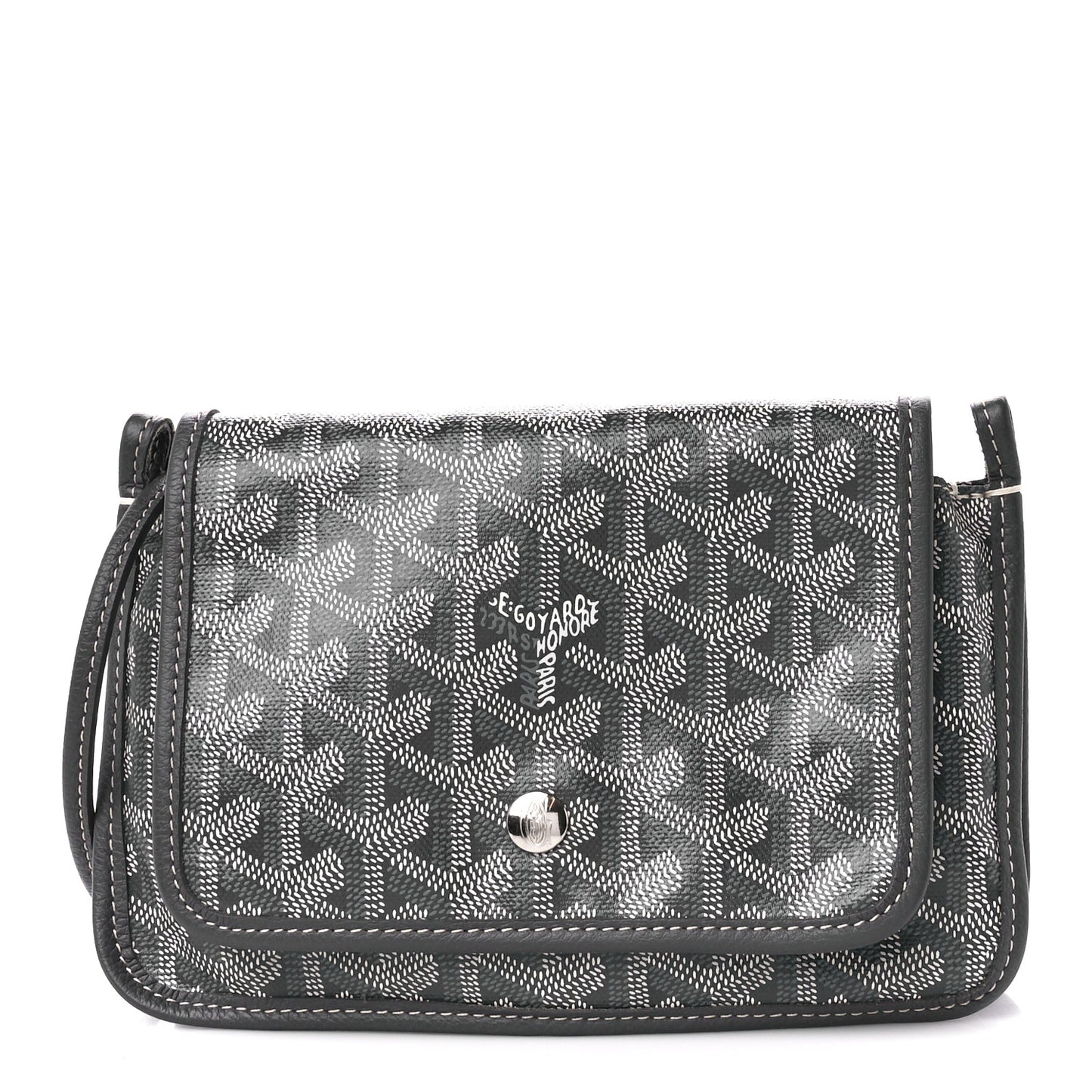 Goyardine Plumet Wallet Clutch Grey