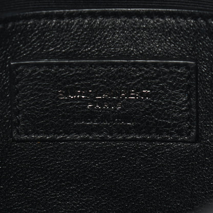 Saint Laurent Crinkled Calfskin Matelasse Monogram Baby Niki Chain Satchel Storm 6 of 14