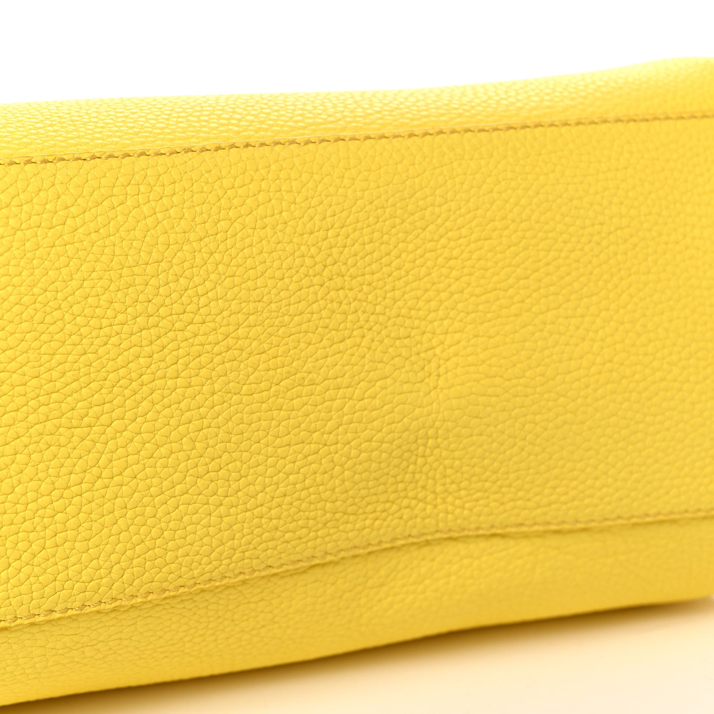 Calfskin Sofia Gancini Satchel Yellow