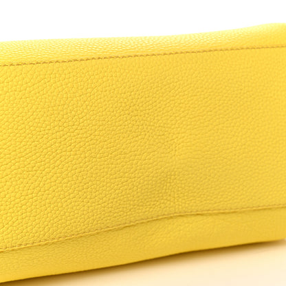 Salvatore Ferragamo Calfskin Sofia Gancini Satchel Yellow 8 of 24