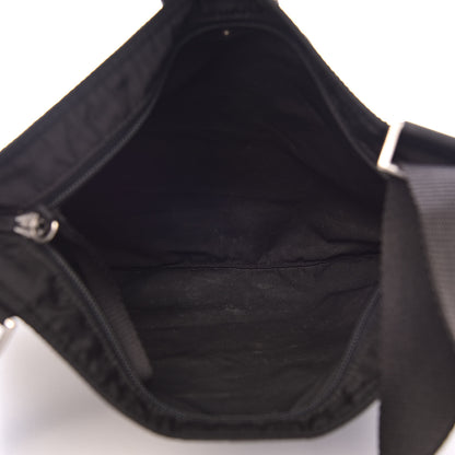 Prada Nylon Flat Messenger Bag Black 5 of 11
