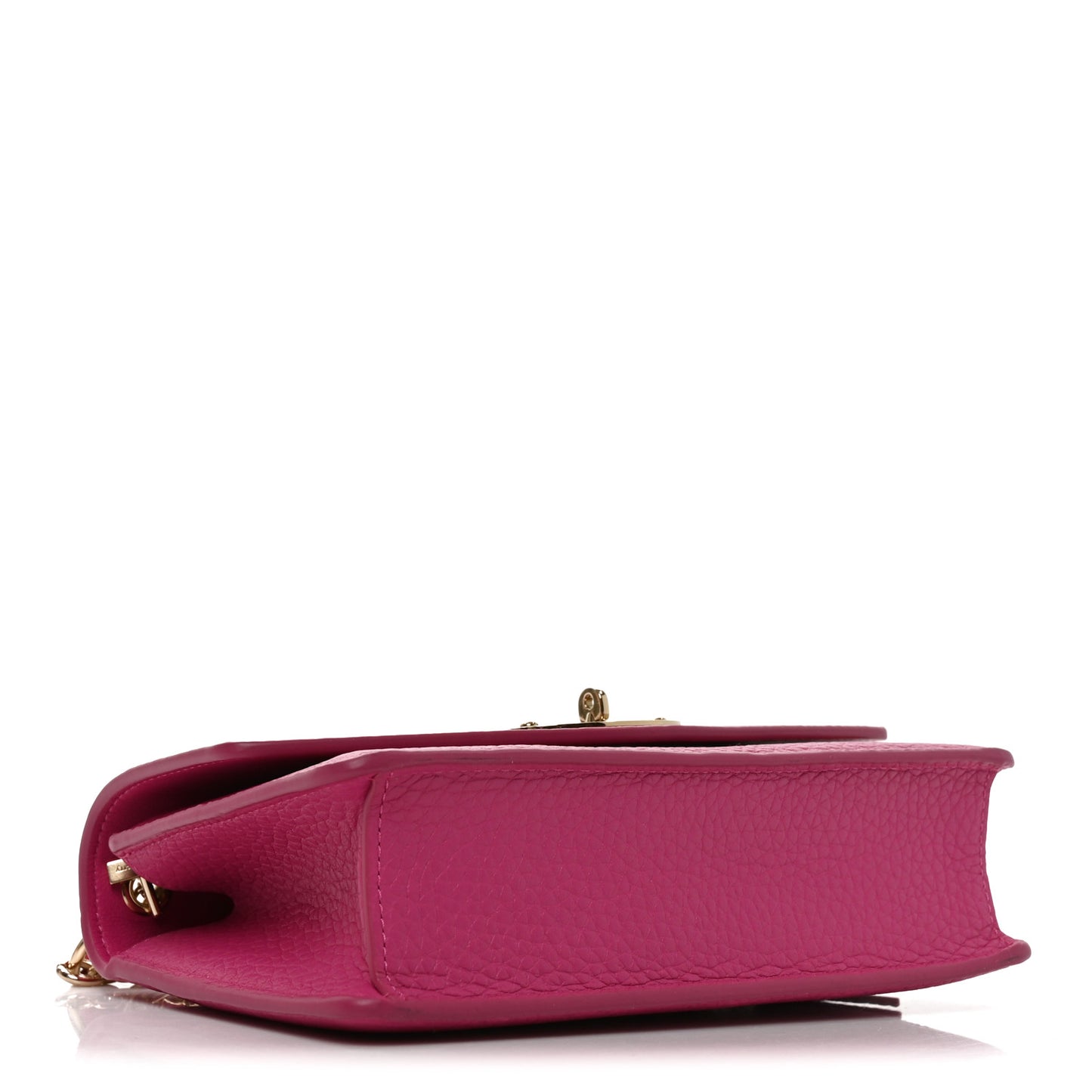 Small Classic Grain Calfskin Small Darley Mulberry Pink