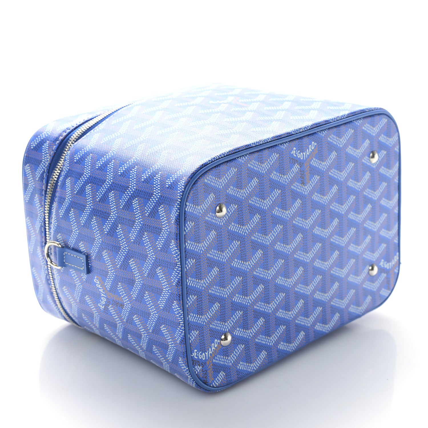 Goyard Goyardine Muse Vanity Case Sky Blue 4 of 9
