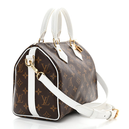 Louis Vuitton Monogram LV Match Speedy Bandouliere 25 White 3 of 10