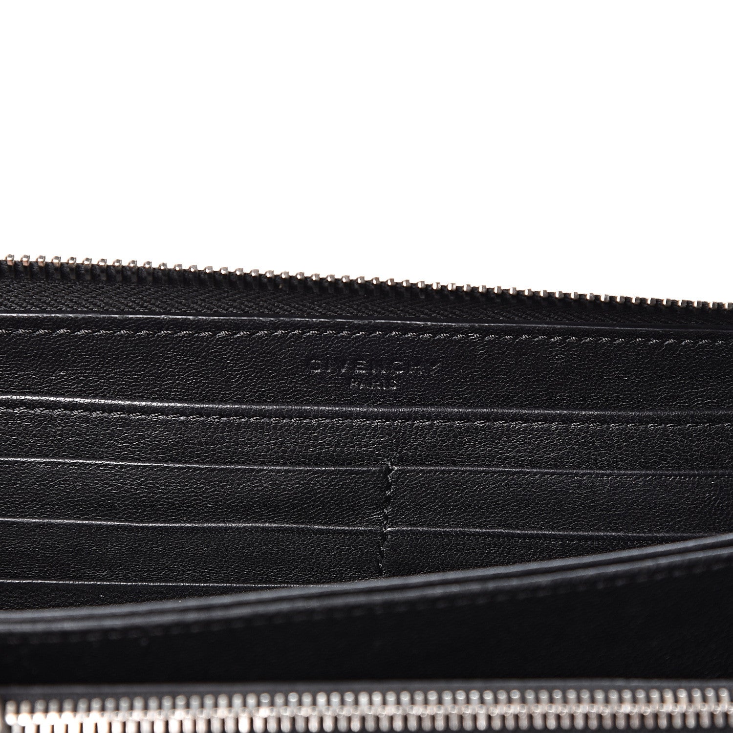 Givenchy Sugar Goatskin Pandora Zip Around Wallet Black 5 of 9