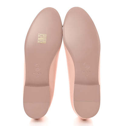 Chanel Lambskin Cap Toe CC Ballerina Flats 39 Light Pink Dark Pink 4 of 8
