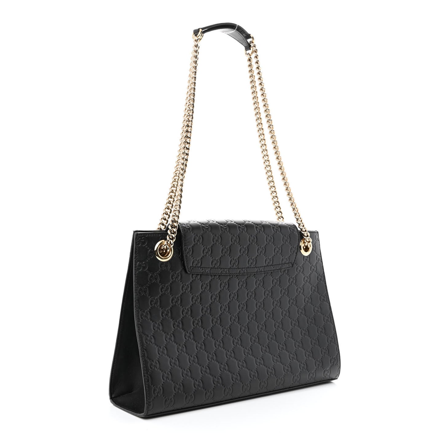 Guccissima Large Emily Chain Shoulder Bag Black