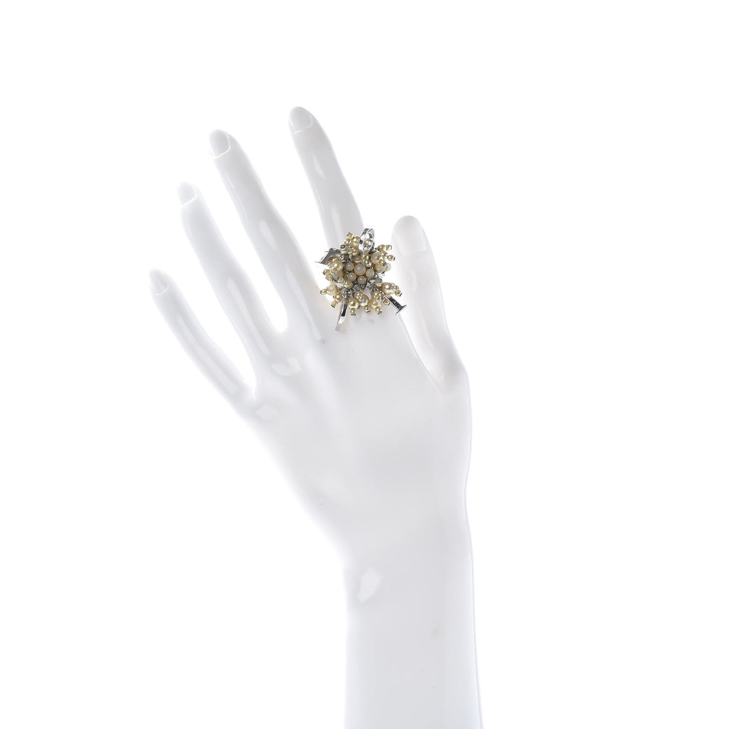 Pearl Star Logo Ring 7 Silver