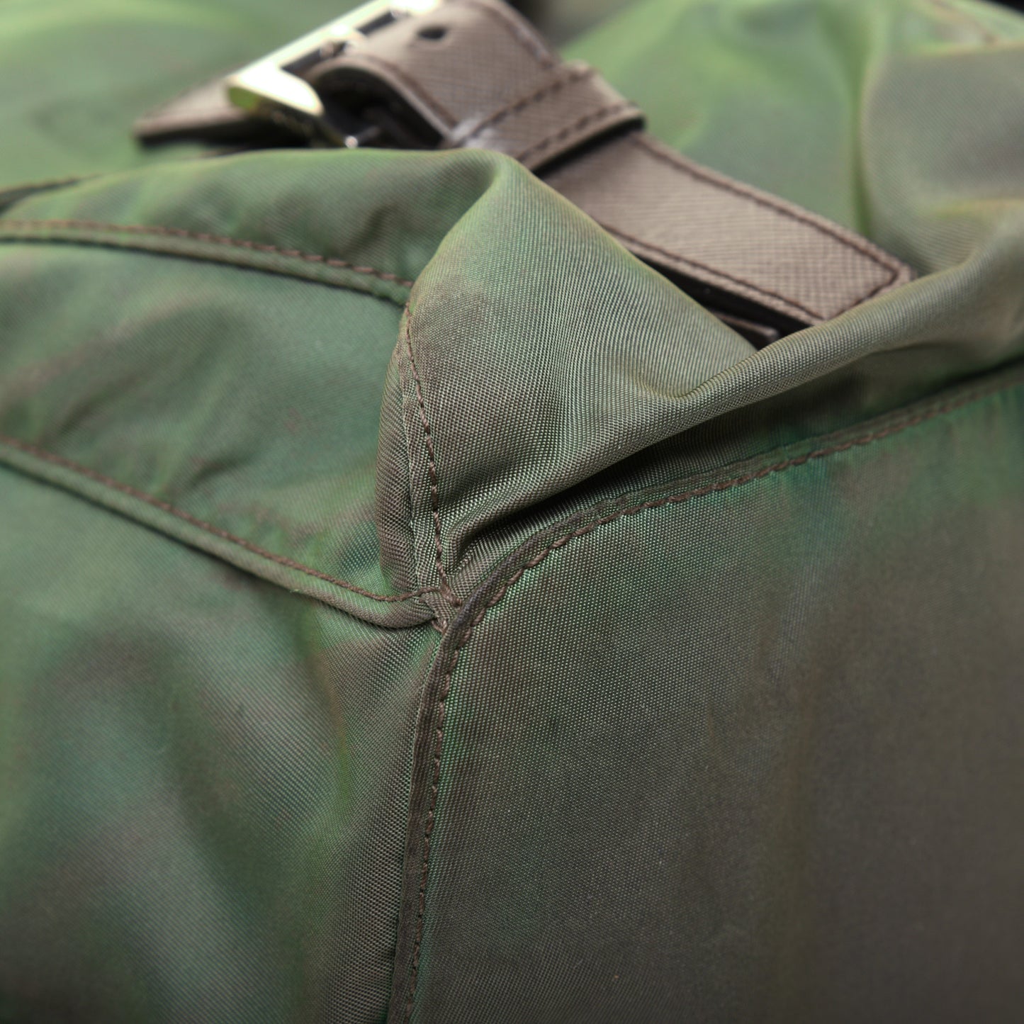 Tessuto Nylon Medium Backpack Fumo